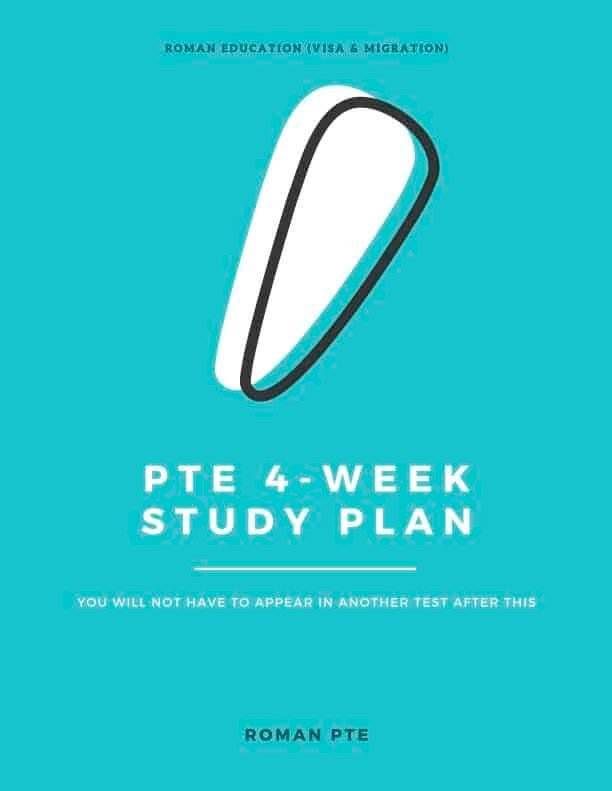 4 week pte study plan